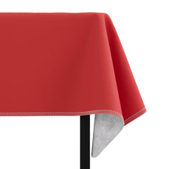 Red Flannel Backed Table Cover 54 In. x 70 In. | 2 Pack