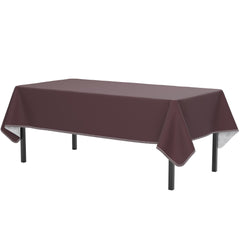 Brown Flannel Backed Table Cover 54 In. x 70 In. | 2 Pack