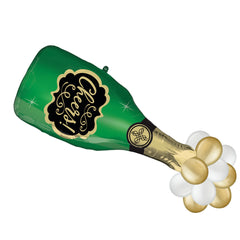 Cheers Champagne Bottle Foil Balloon - Case of 30
