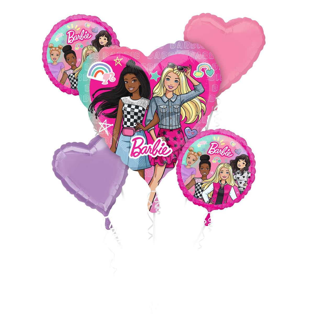 Barbie Dream Foil Balloon Bouquet - 5 Piece Set - Case of 24