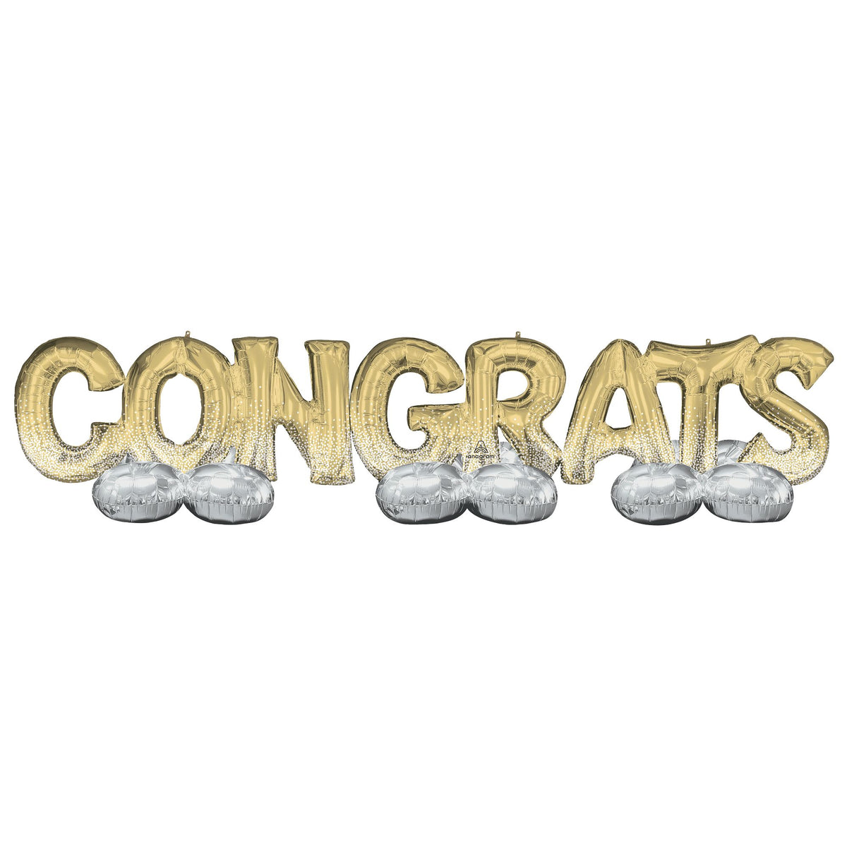 Airloonz Congrats Foil Balloon Yard Kit - Case of 6