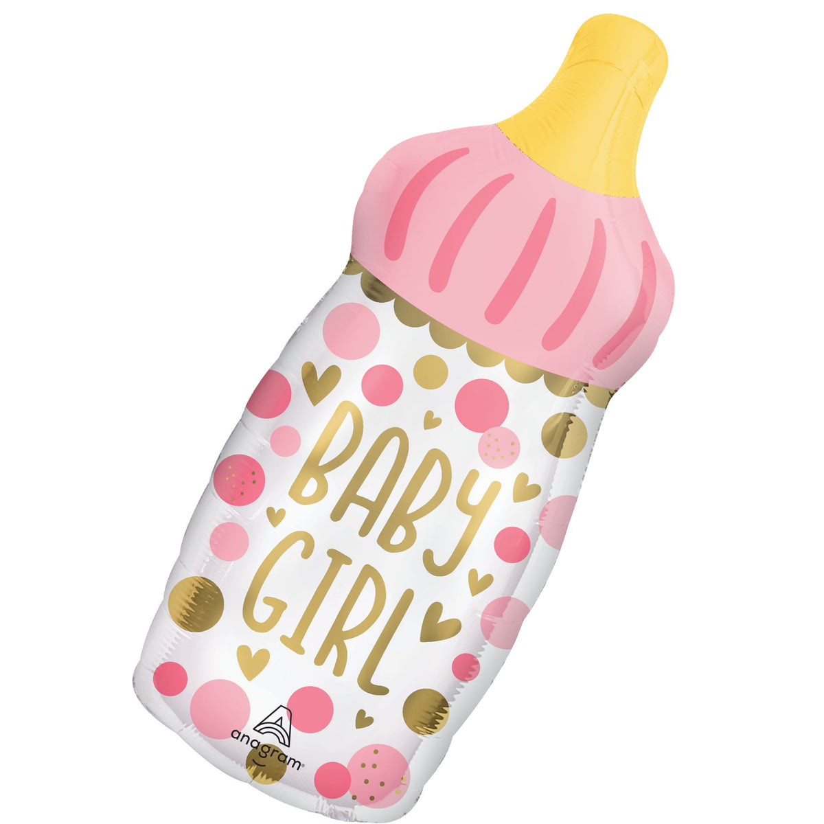 Baby Girl Bottle Foil Balloon - SuperShape - Pack of 2