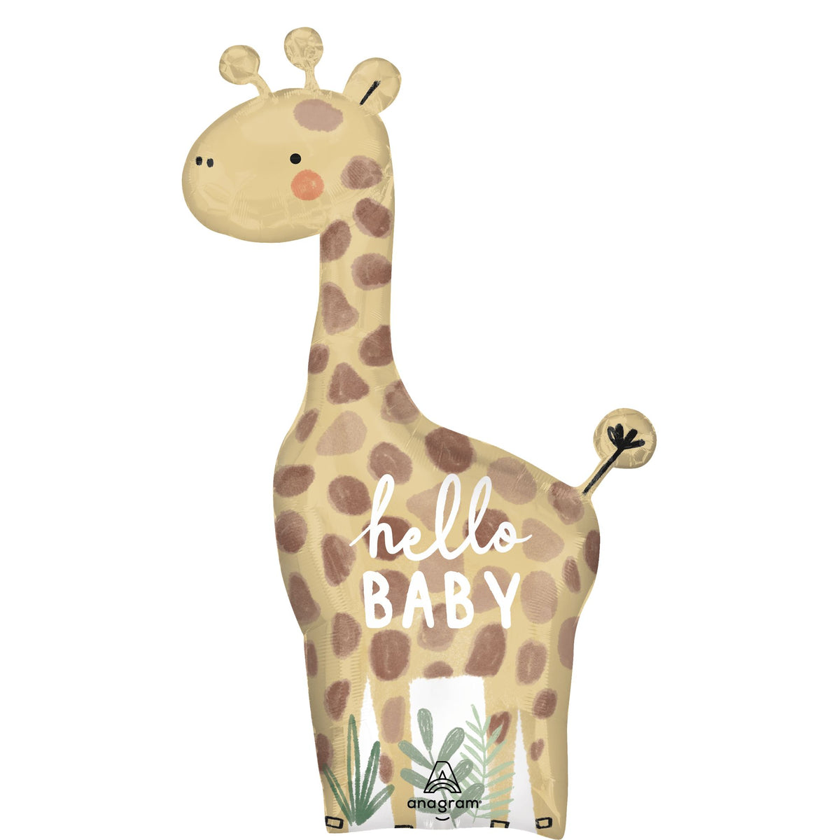 Soft Jungle Baby Giraffe Foil Super Shape Balloon - Pack of 2