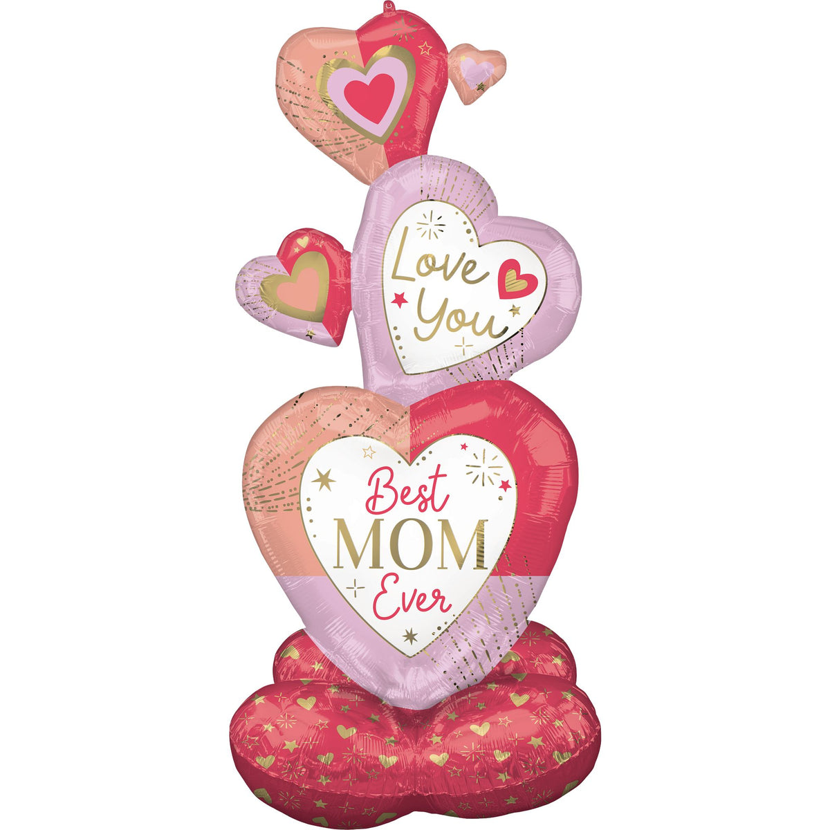 Colorful Heart Airloonz for Mother's Day - Pack of 3