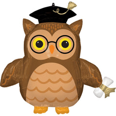 Wise Owl Graduation Foil SuperShape Balloon - Pack of 2
