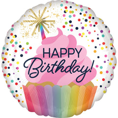 Sparkling Celebration Birthday Foil Balloon - 18-inch - Case of 100
