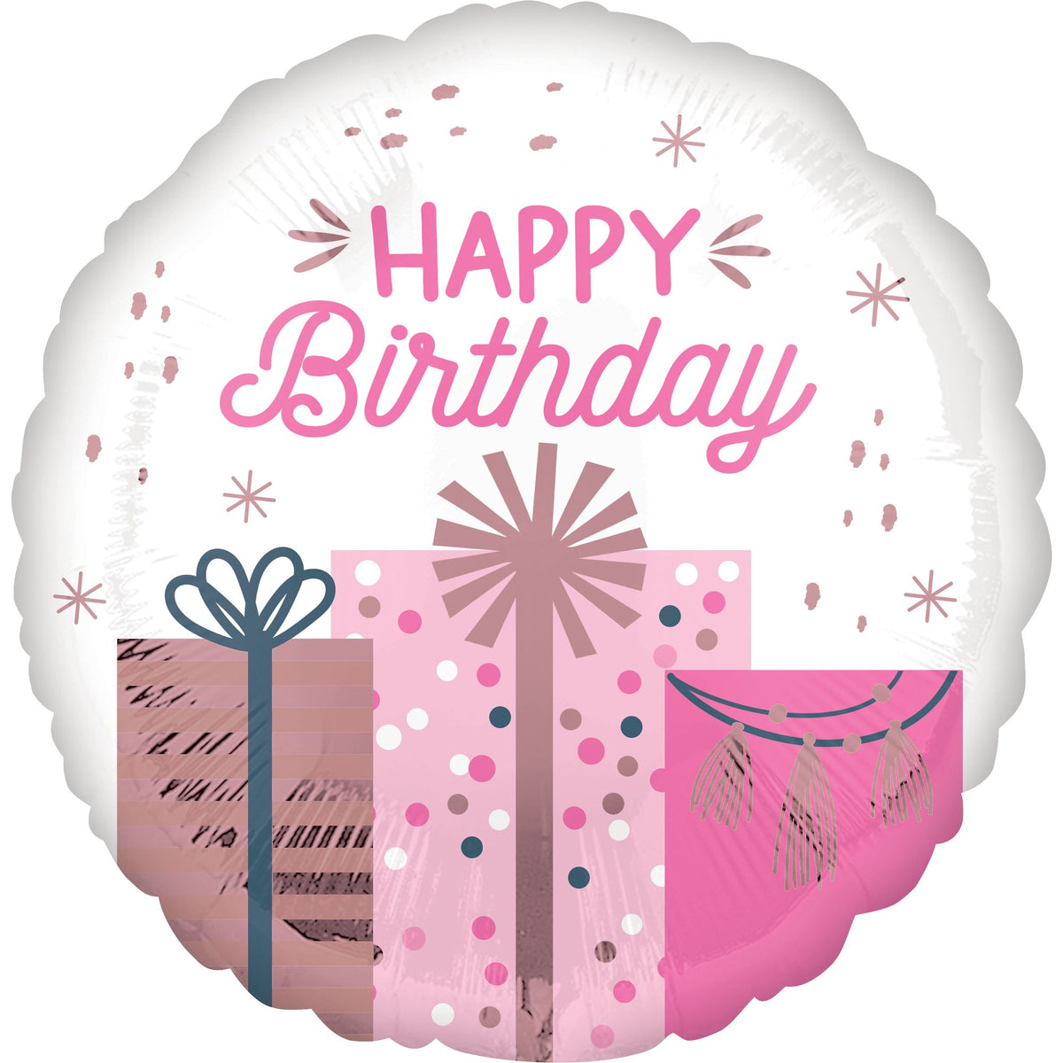 Pastel Birthday Celebration Foil Balloon - 18-inch - Pack of 5