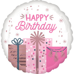 Pastel Birthday Celebration Foil Balloon - 18-inch - Pack of 5