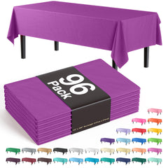 Premium Magenta Plastic Table Covers | 96 Count