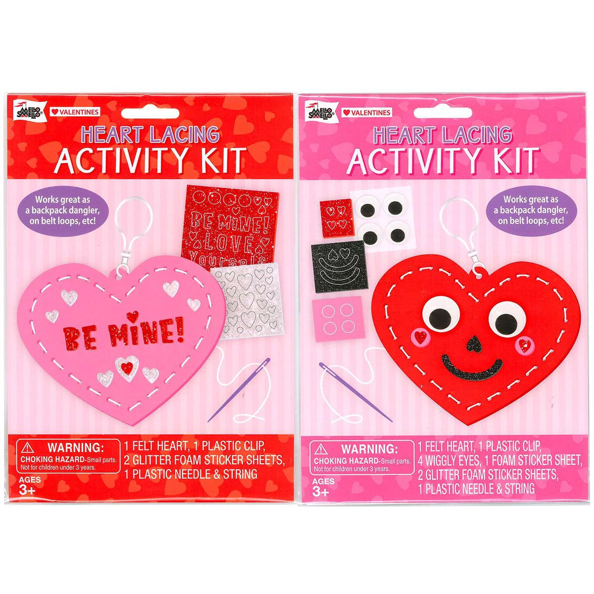 Valentine's Day Heart Lacing Activity Kit Assortment - Pack of 12
