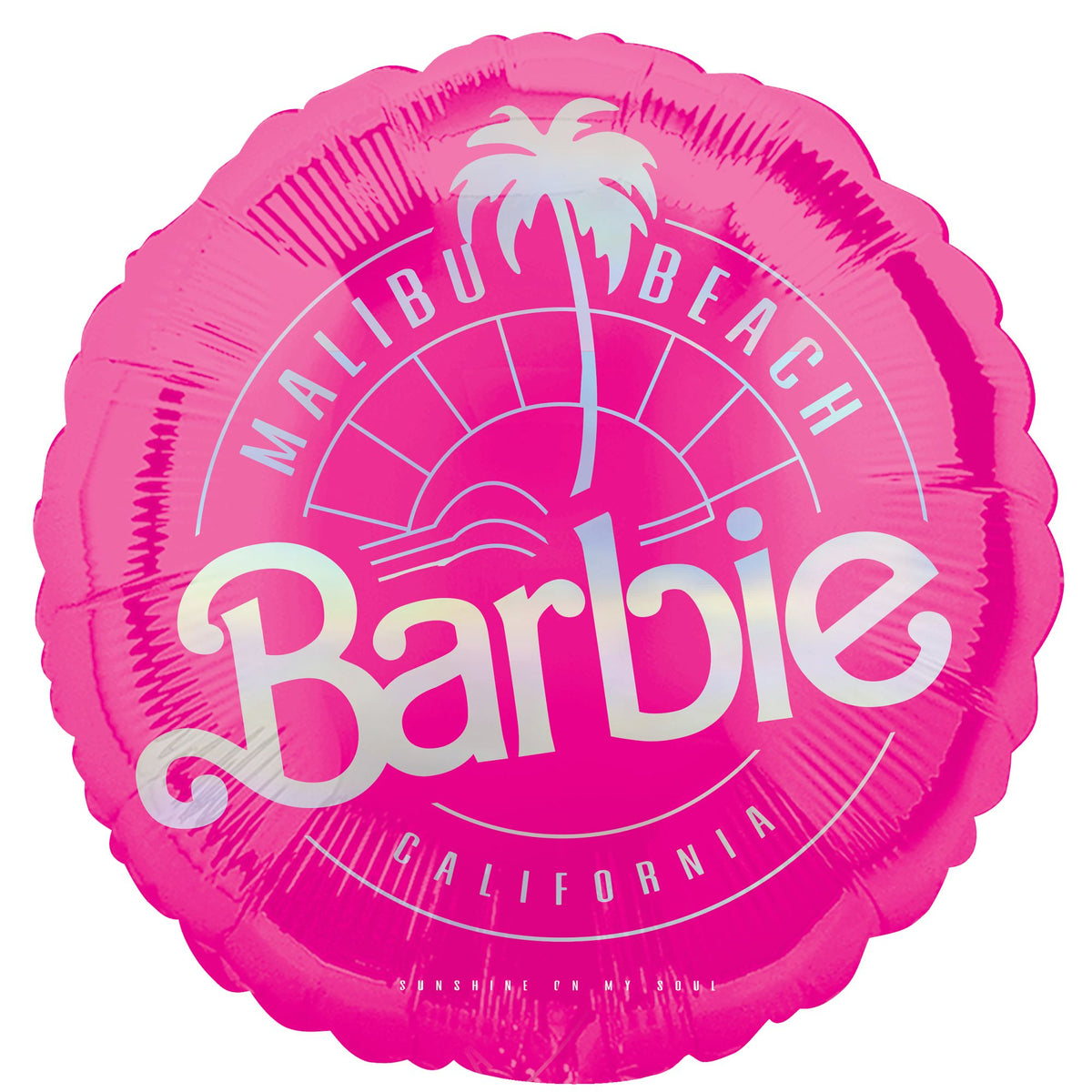 Barbie Malibu Beach 18-inch Foil Balloon - Case of 100
