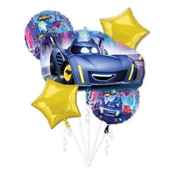 Batwheels Balloon Bouquet - Juvenile Birthday Party Set - Pack of 3