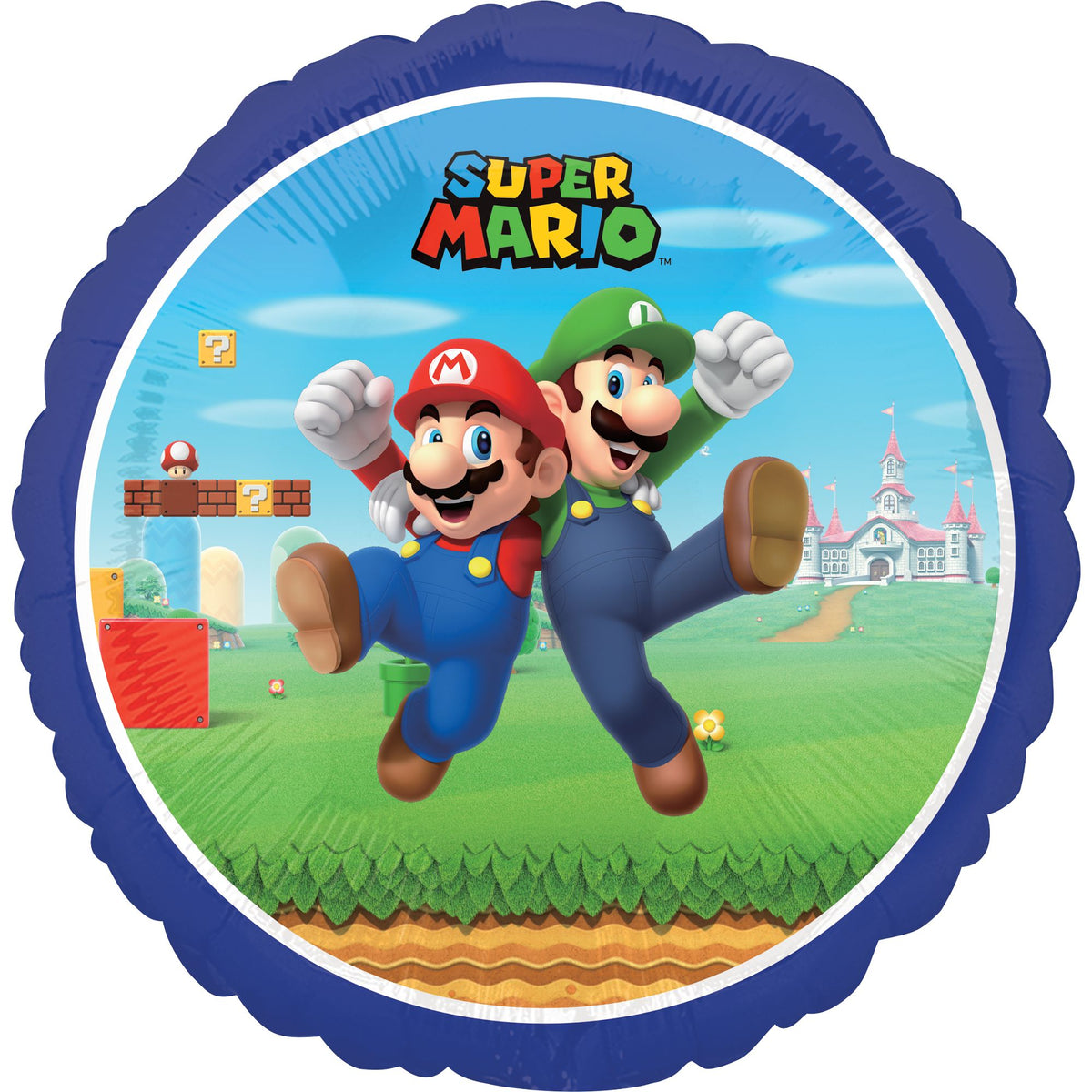 Super Mario Bros Metallic Foil Balloon - 18 Inch - Pack of 10