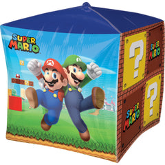 Super Mario Bros Cube Foil Balloon - Pack of 5