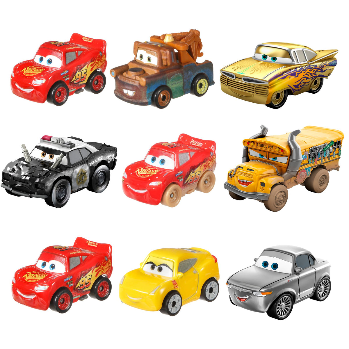 Cars Mini Toy 3-Pack Assortment - Case of 6