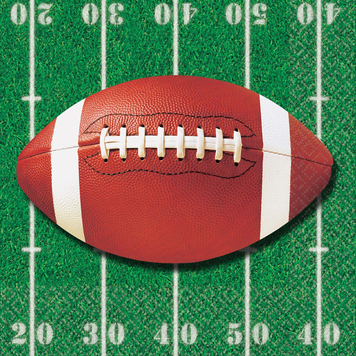 Game Day Football Beverage Napkins, 16-ct - Case of 120