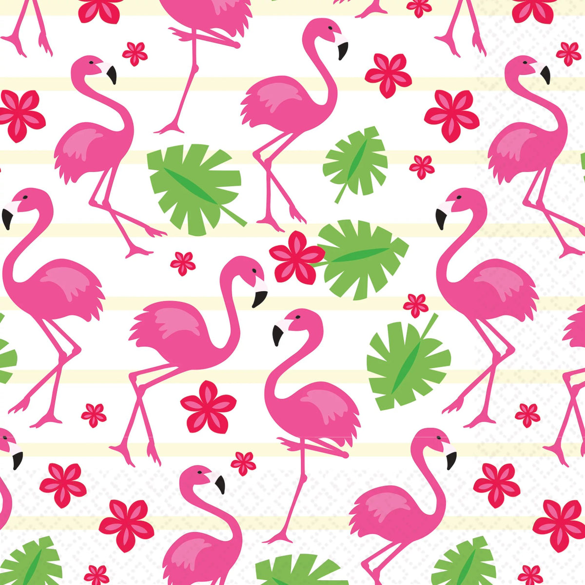 Tropical Flamingo Beverage Napkins, 16-ct - Pack of 3
