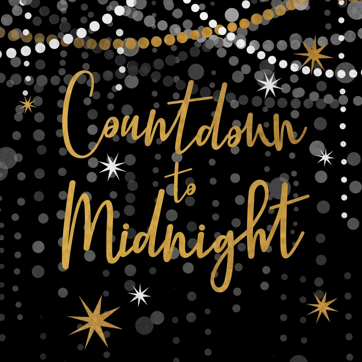 Midnight Hour New Year's Eve Beverage Napkins, 16-ct - Pack of 3