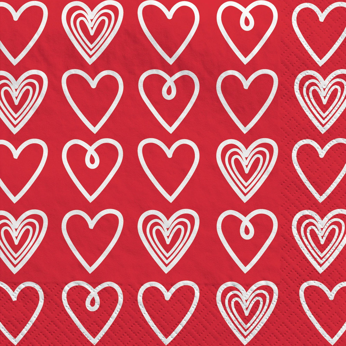 Happy Valentine's Day Beverage Napkins - 2-Ply, 16-ct - Pack of 12
