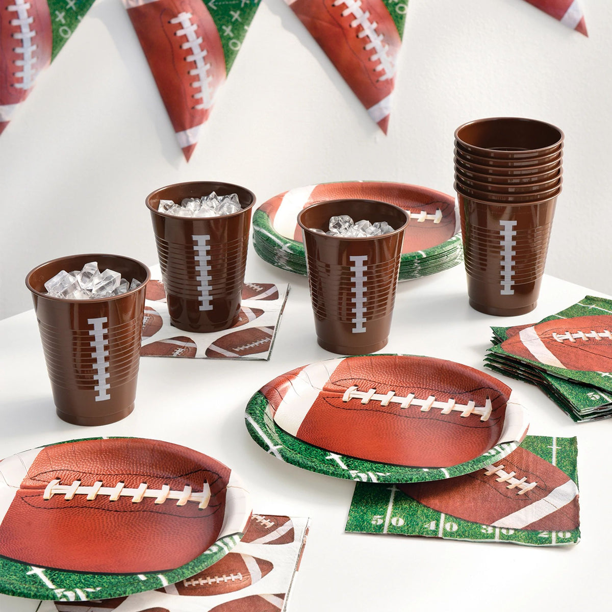 Game Day Football Party Tableware Kit - Case of 6