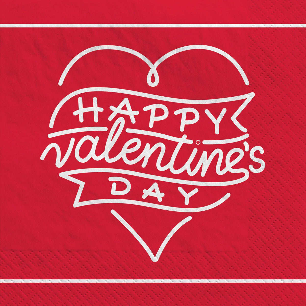 Valentine's Day Heart Luncheon Napkins - 2-Ply, 16-ct - Pack of 12