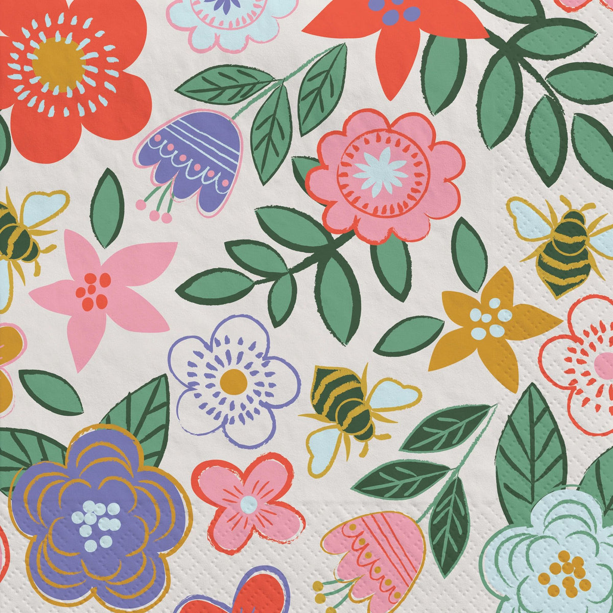 Spring Floral Luncheon Napkins - 2-Ply, 16-ct - Pack of 12