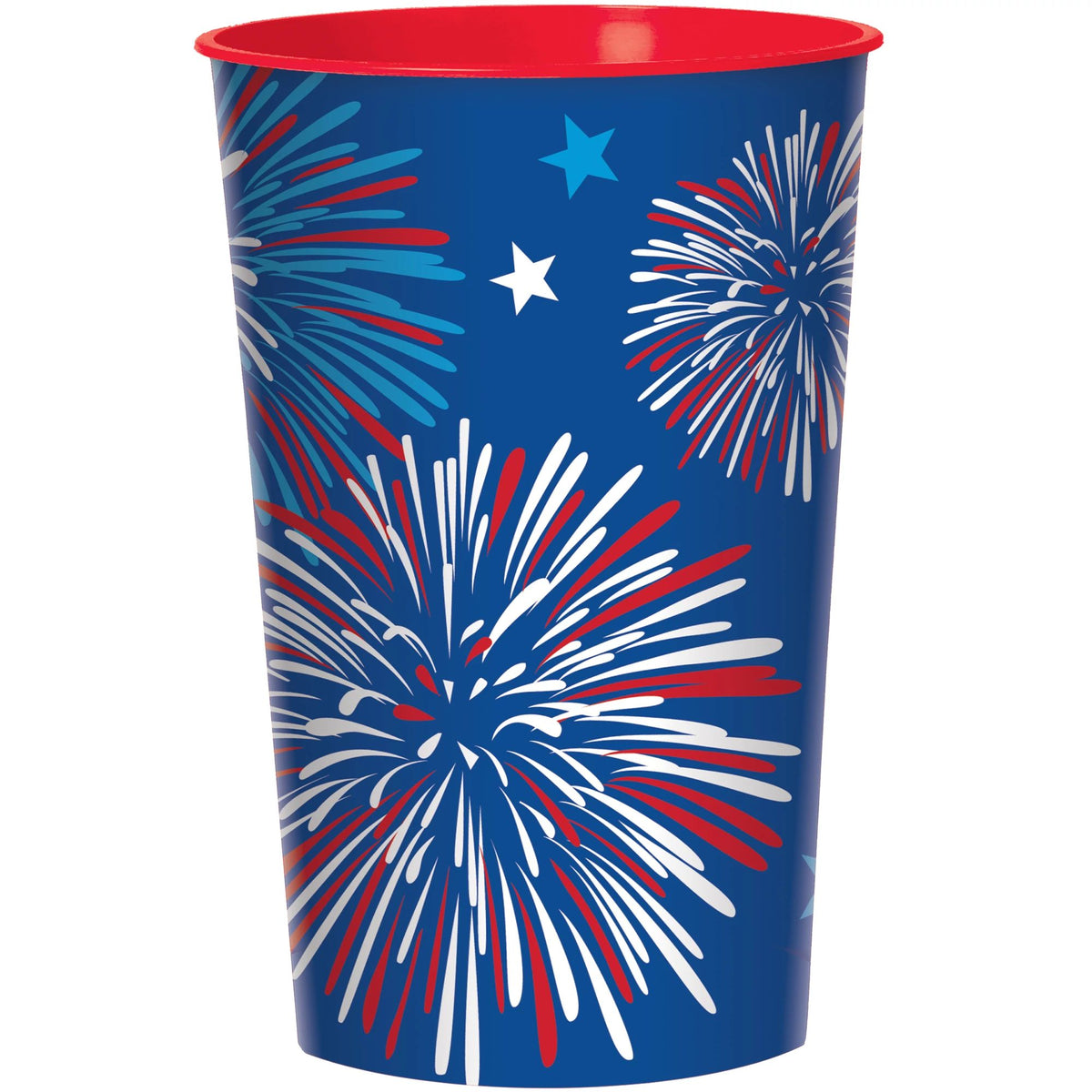 Patriotic Fireworks Party Plastic Cup - 22oz - Pack of 12