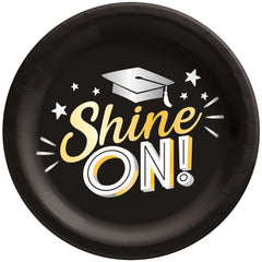 Shine On Graduation Paper Plates - 6.75-inch, 8-ct - Pack of 3