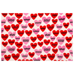 Cozy Valentine Candy Hearts Throw Blanket - Case of 6