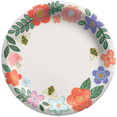 Spring Floral Paper Plates - 8.5-inch, 8-ct - Pack of 3