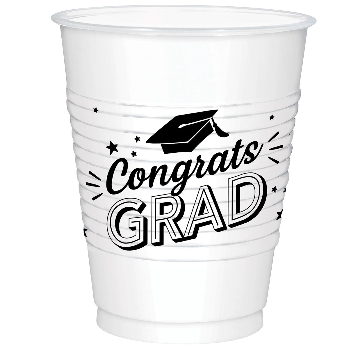 Congrats Grad 18oz Plastic Cups - 25ct - Pack of 6