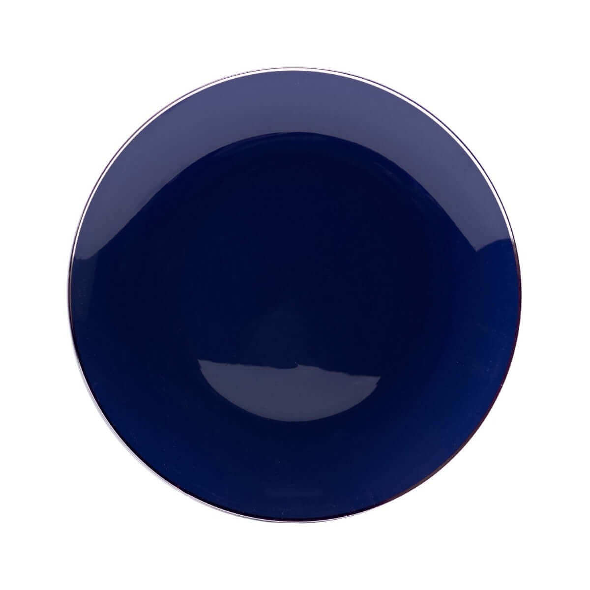 10" Classic Navy Design Plastic Plates (120 Count) - Yom Tov Settings