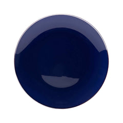 10" Classic Navy Design Plastic Plates (120 Count) - Yom Tov Settings