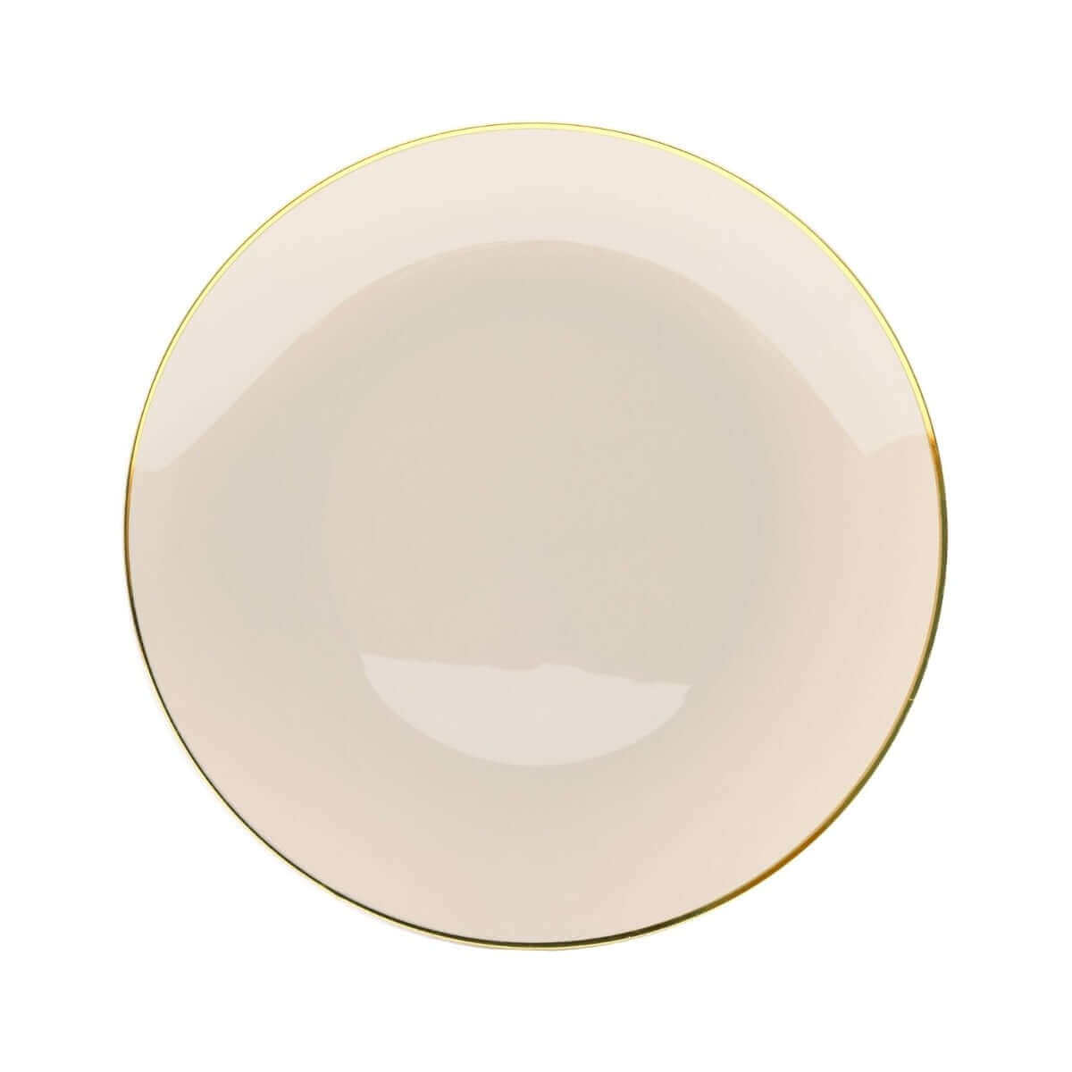 10" Classic Ivory Design Plastic Plates (120 Count) - Yom Tov Settings
