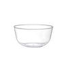 Clear With Silver Rim Plastic Bowls (40 Count) - Yom Tov Settings