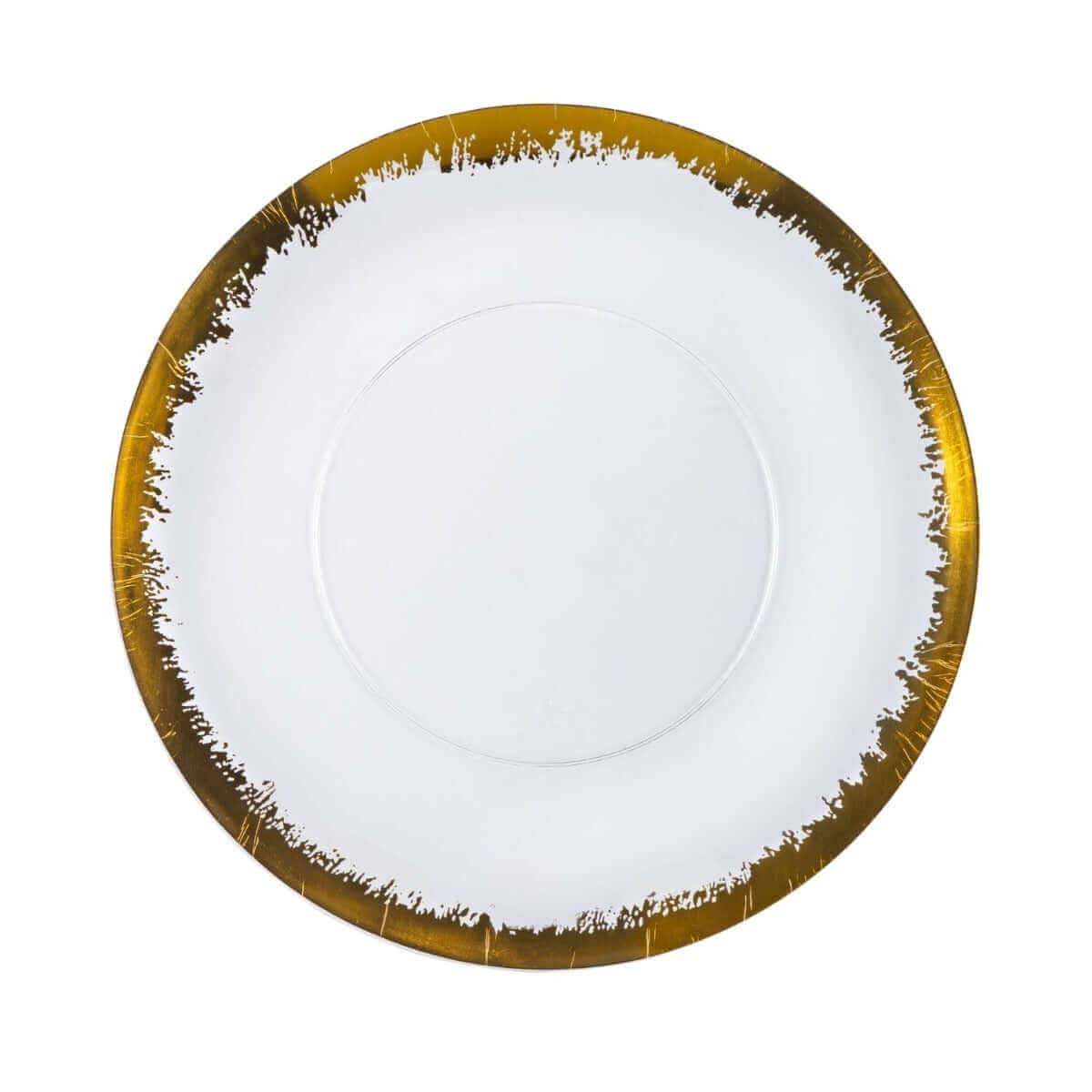 10" Gold Scratched Design Plastic Plates (40 Count) - Yom Tov Settings