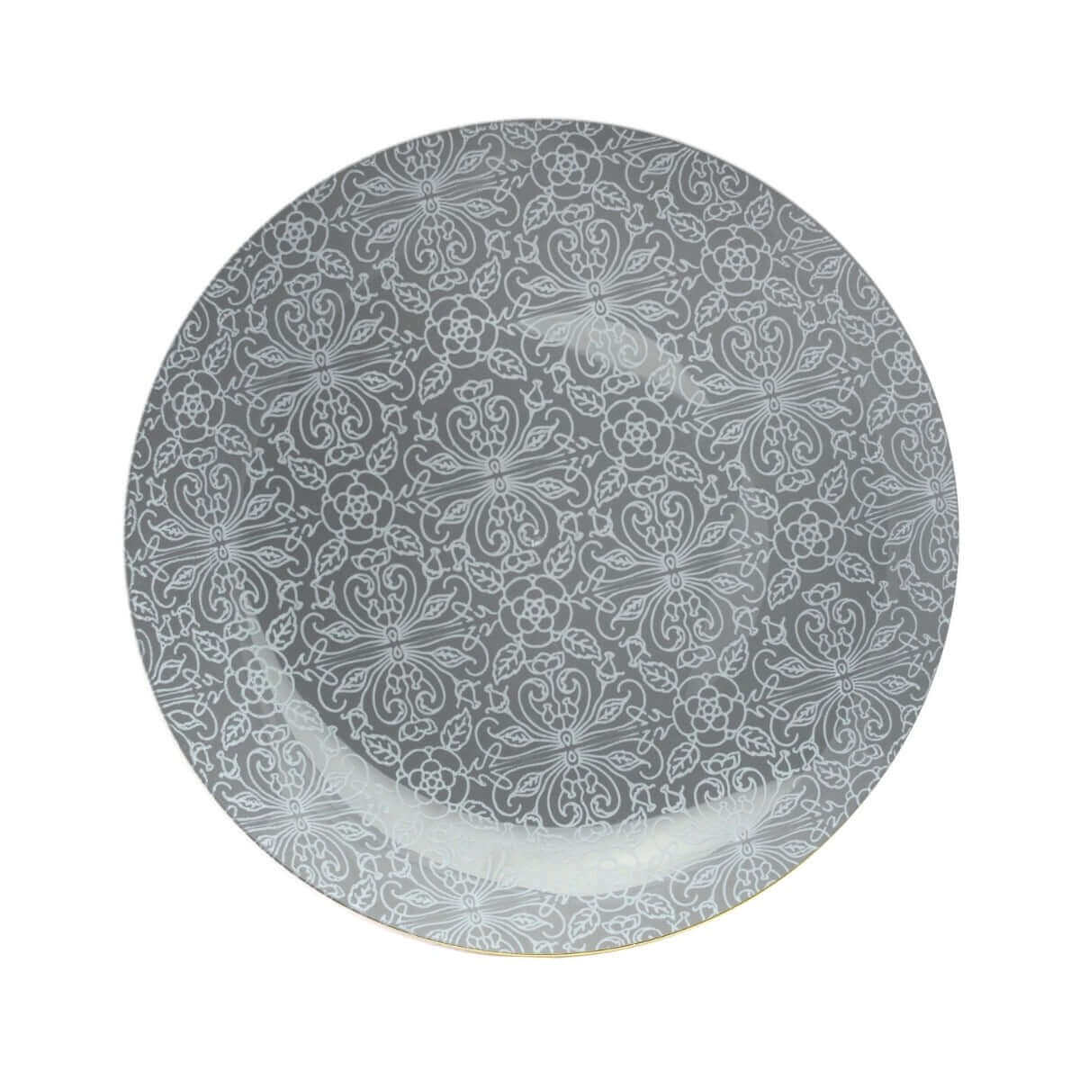 10" Ornamental Design Plastic Plates (120 Count) - Yom Tov Settings