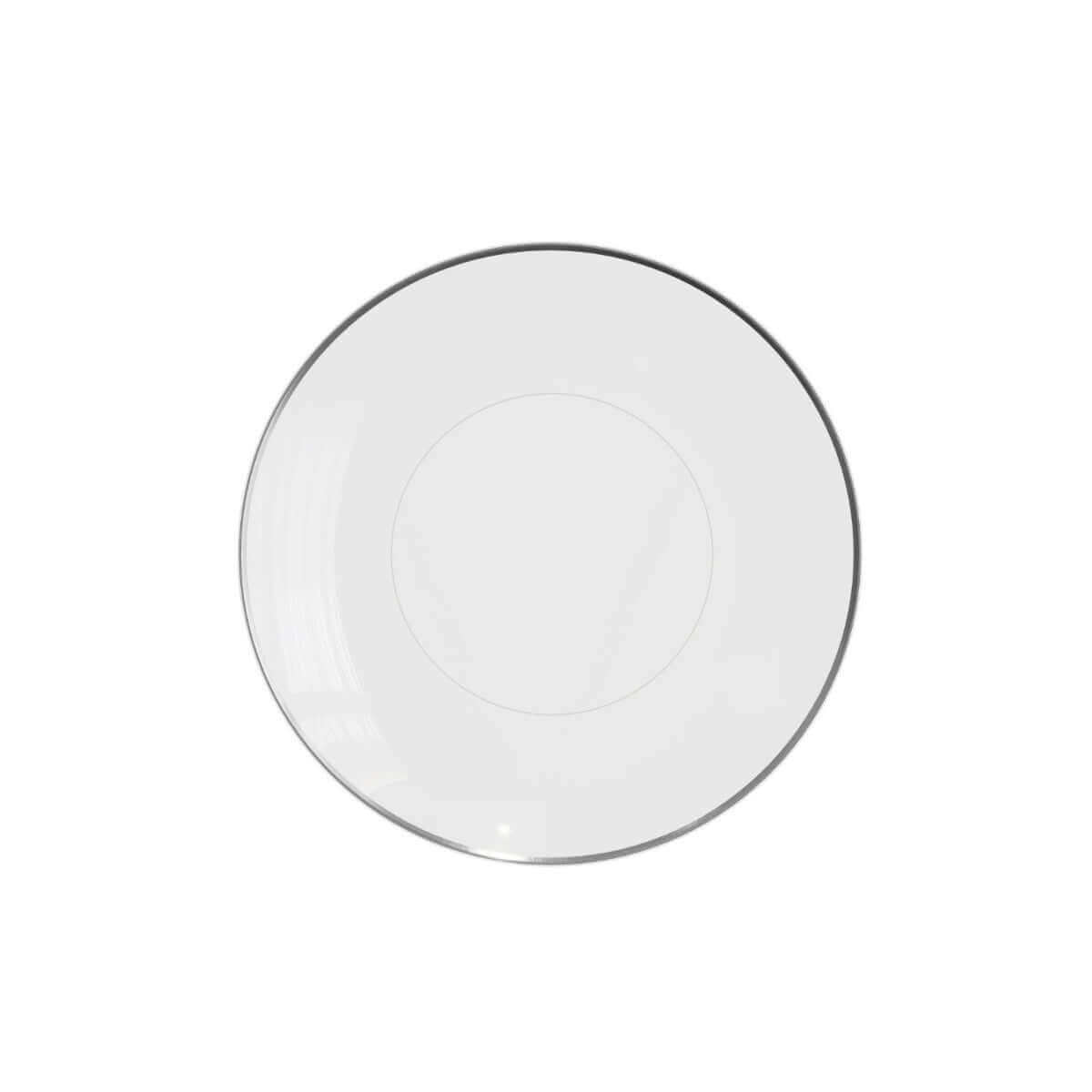 6" Clear With Silver Rim Plastic Plates (120 Count) - Yom Tov Settings