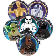Star Wars Galaxy Foil Balloon Bouquet - 5 Piece Set - Case of 24