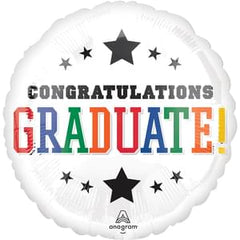 Brights Metallic Congrats Grad Jumbo Foil Balloon - Pack of 2