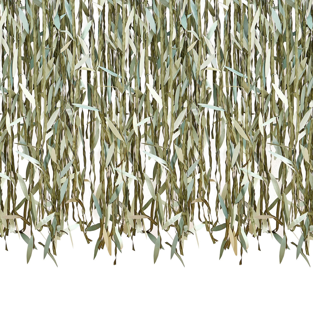Leaf & Ribbon Scene Setter Background, Green, 10.5-inch - Case of 10