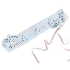 Elegant Bride to Be Wedding Sash by Ginger Ray - Pack of 10