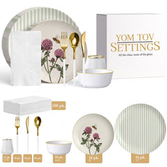 Service for 16 | Bee & Bloom | with Bowls & Cups