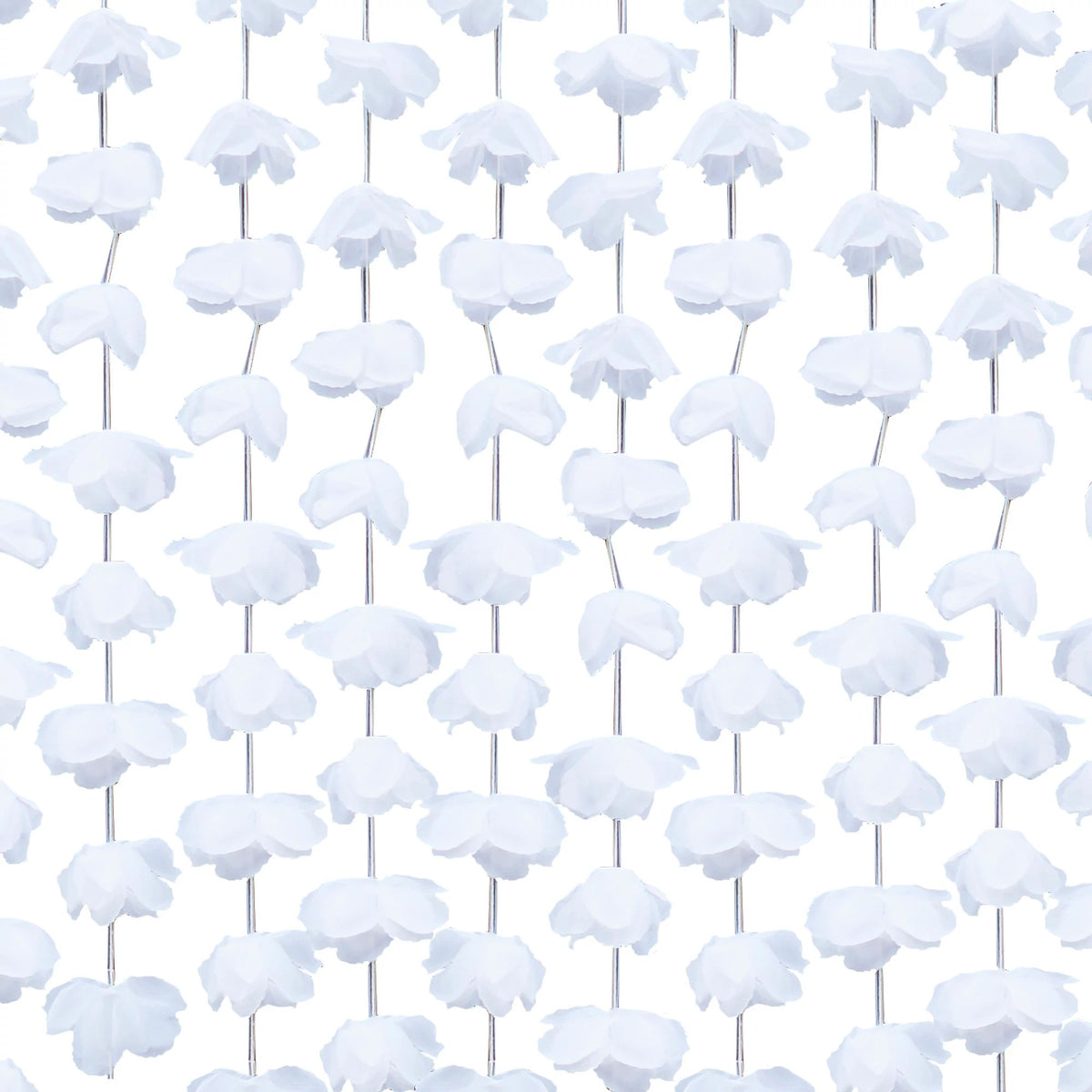 Floral Scene Setter Background Decoration, White, 8-in, for Wedding - Case of 8