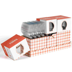 Clear Cutlery Gingham Caddy Combo For 100