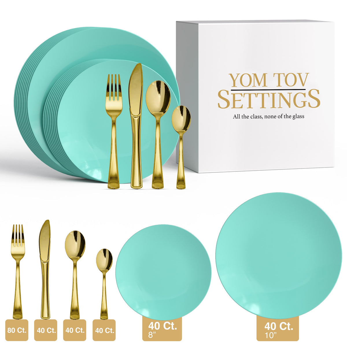280 Piece Cascade Combo Set | Serves 40 Guests