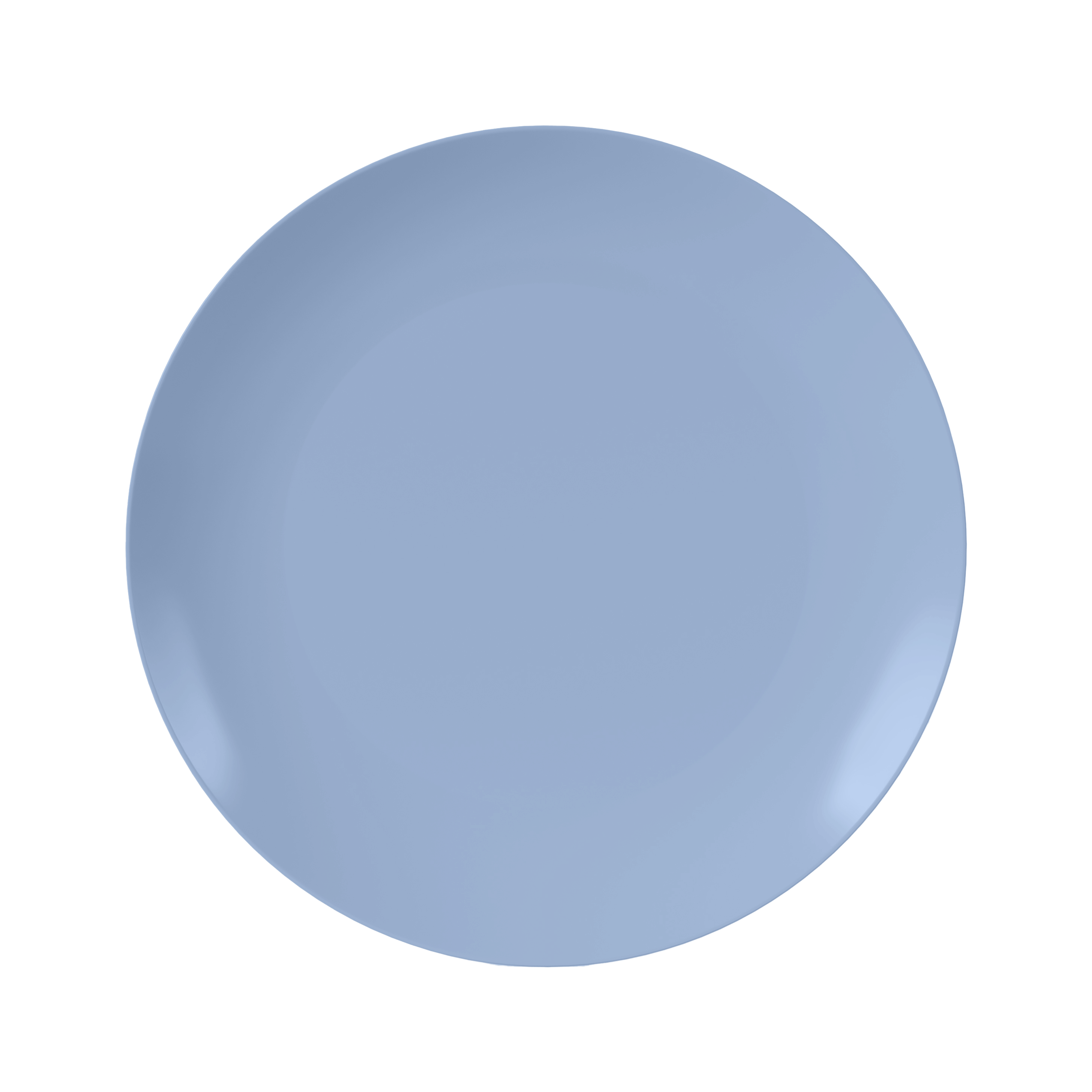 10" Chambray Blue Plastic Plates | 120 Count