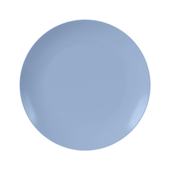 10 In. Chambray Blue Plastic Plates | 40 Count