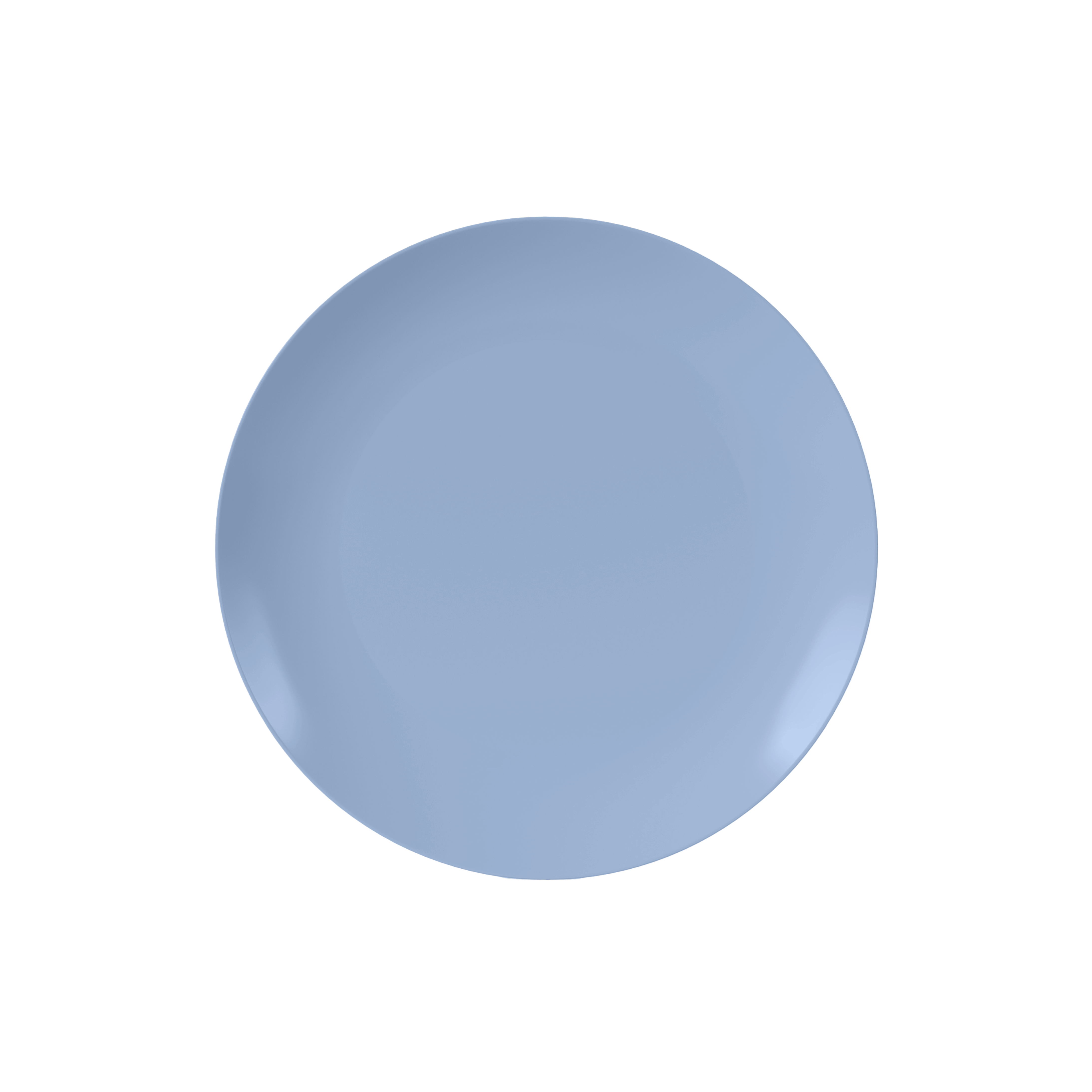 8" Chambray Blue Plastic Plates | 120 Count