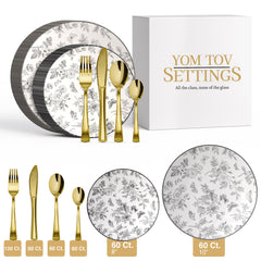 420 Piece Classic Botanical Combo Set | Serves 60 Guests